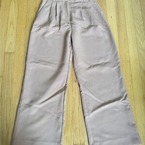 Abercrombie & Fitch Women's Cream Wide Leg Pants